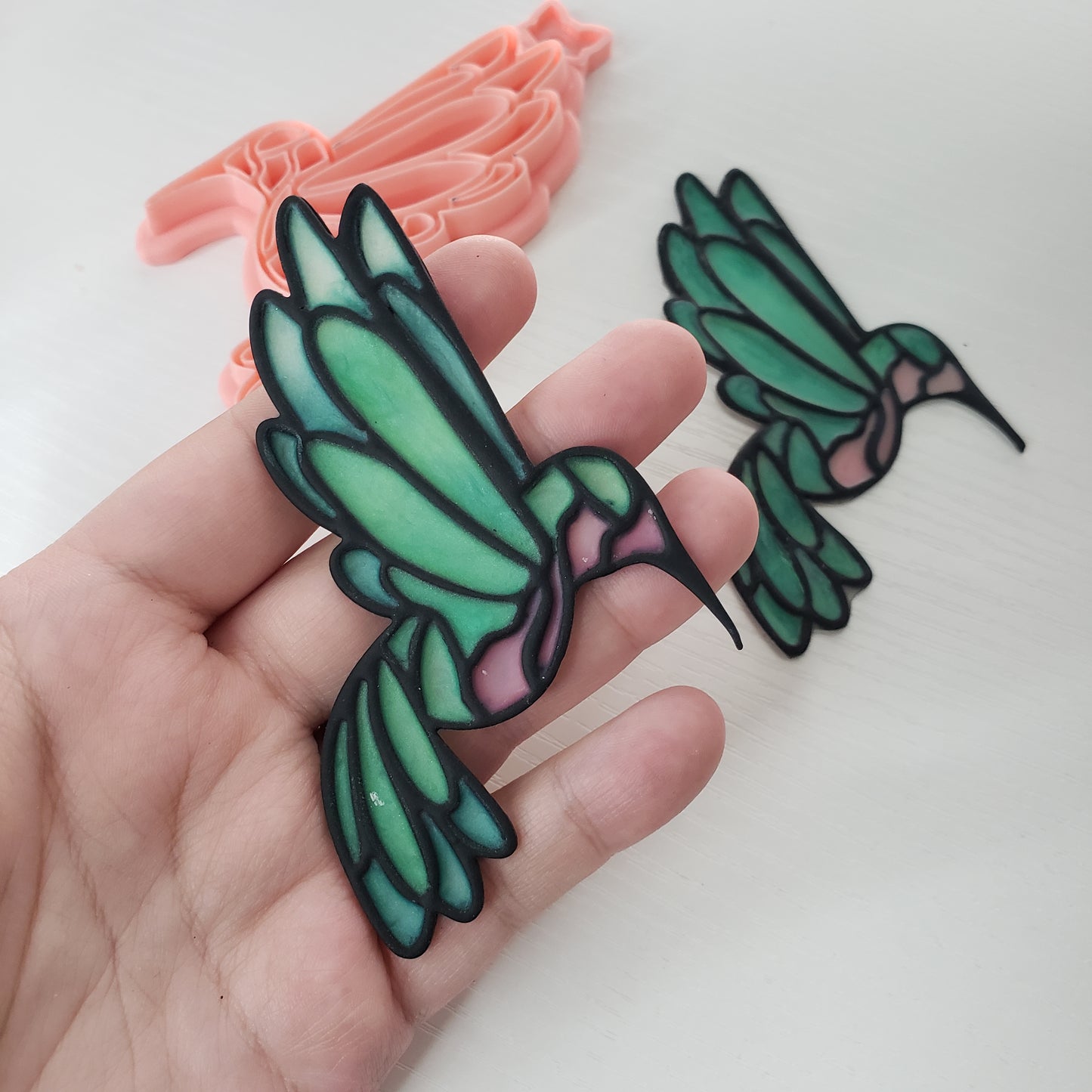 Hummingbird Window Cling Cutter Clay Cutter - STL AND 3MF Digital File Download **Commercial License Included**