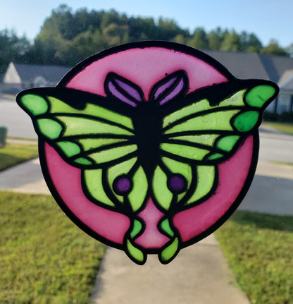 Luna Moth Window Cling Cutter Clay Cutter - STL AND 3MF Digital File Download **Commercial License Included**