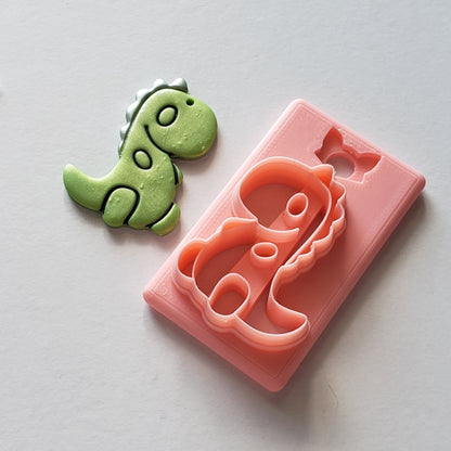 Cute Dino Trex Clay Cutter - STL AND 3MF Digital File Download **Commercial License Included**