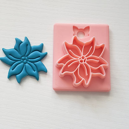Poinsettia Clay Cutter - STL AND 3MF Digital File Download **Commercial License Included**