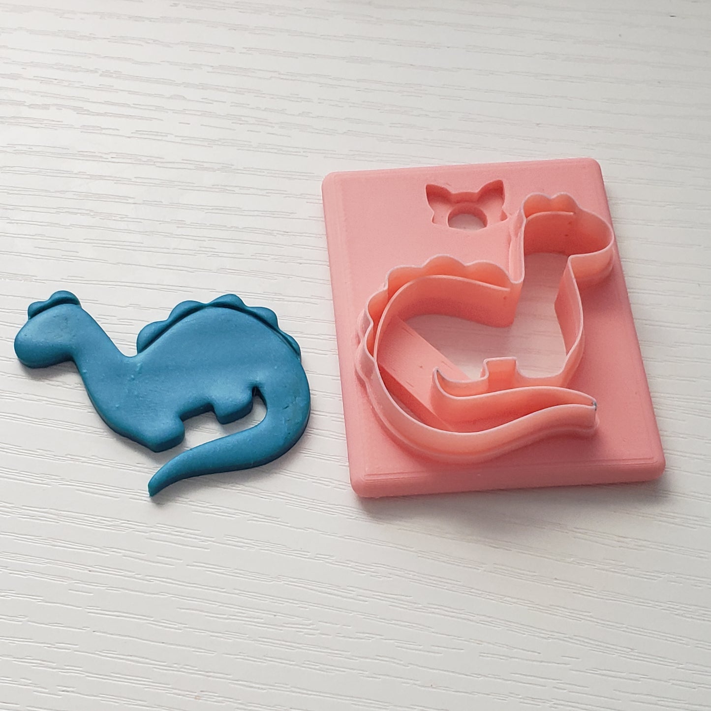 Cute Dino 2 Clay Cutter - STL AND 3MF Digital File Download **Commercial License Included**