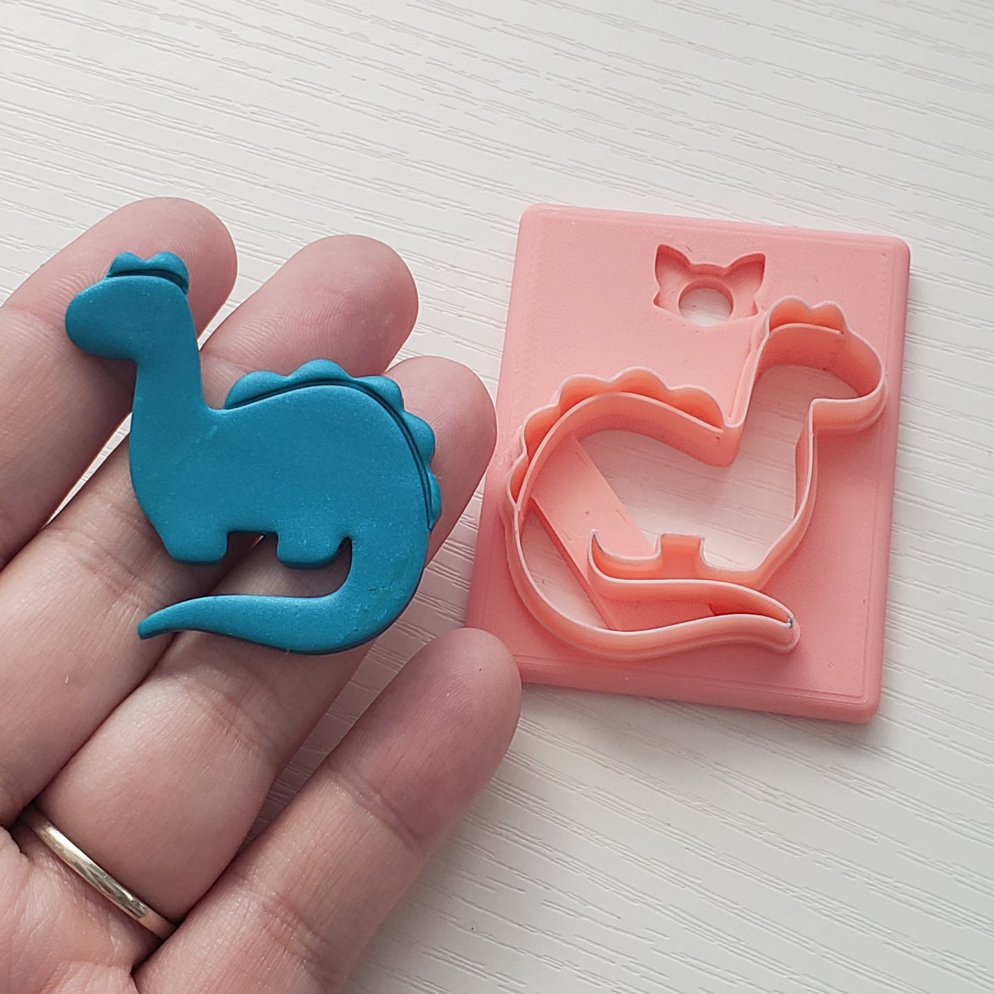 Cute Dino 2 Clay Cutter - STL AND 3MF Digital File Download **Commercial License Included**