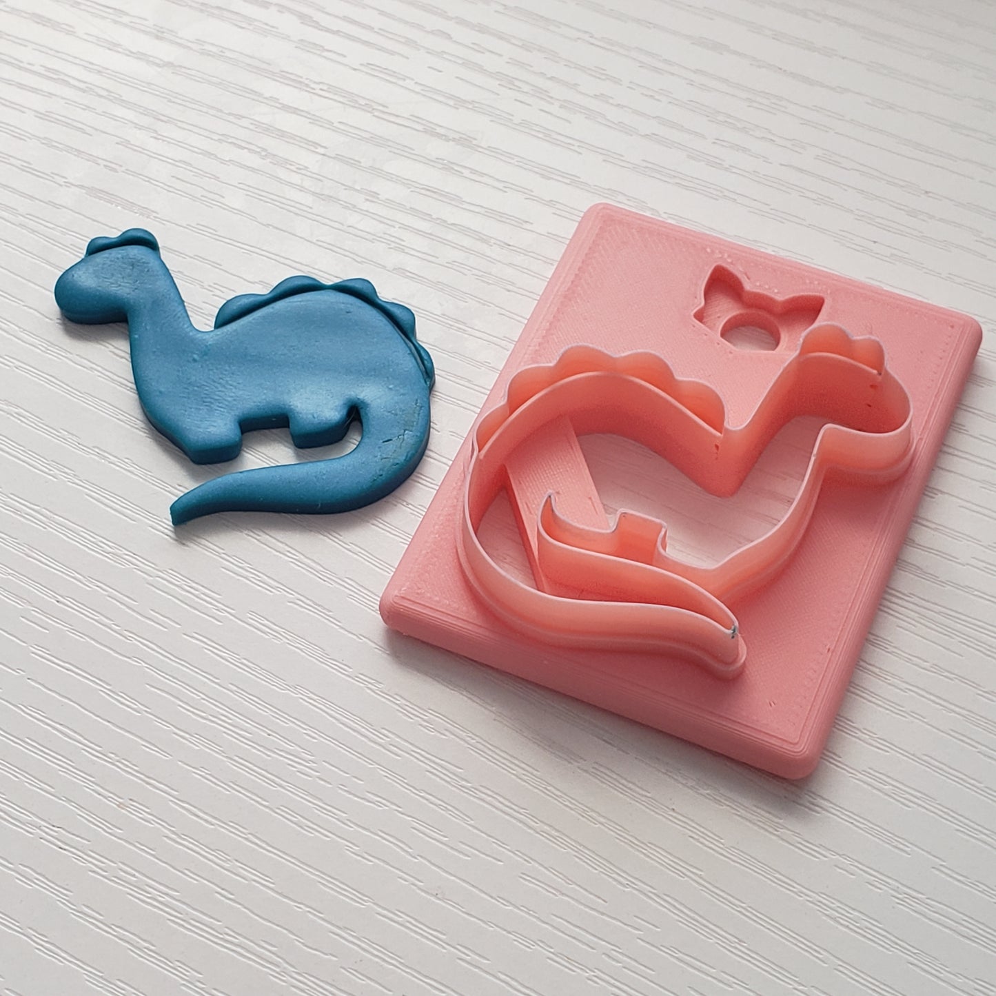 Cute Dino 2 Clay Cutter - STL AND 3MF Digital File Download **Commercial License Included**