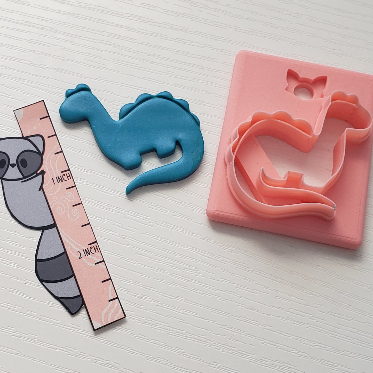 Cute Dino 2 Clay Cutter - STL AND 3MF Digital File Download **Commercial License Included**