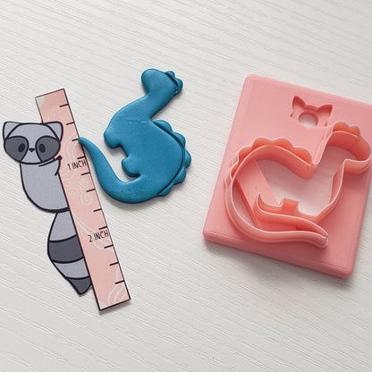Cute Dino 2 Clay Cutter - STL AND 3MF Digital File Download **Commercial License Included**