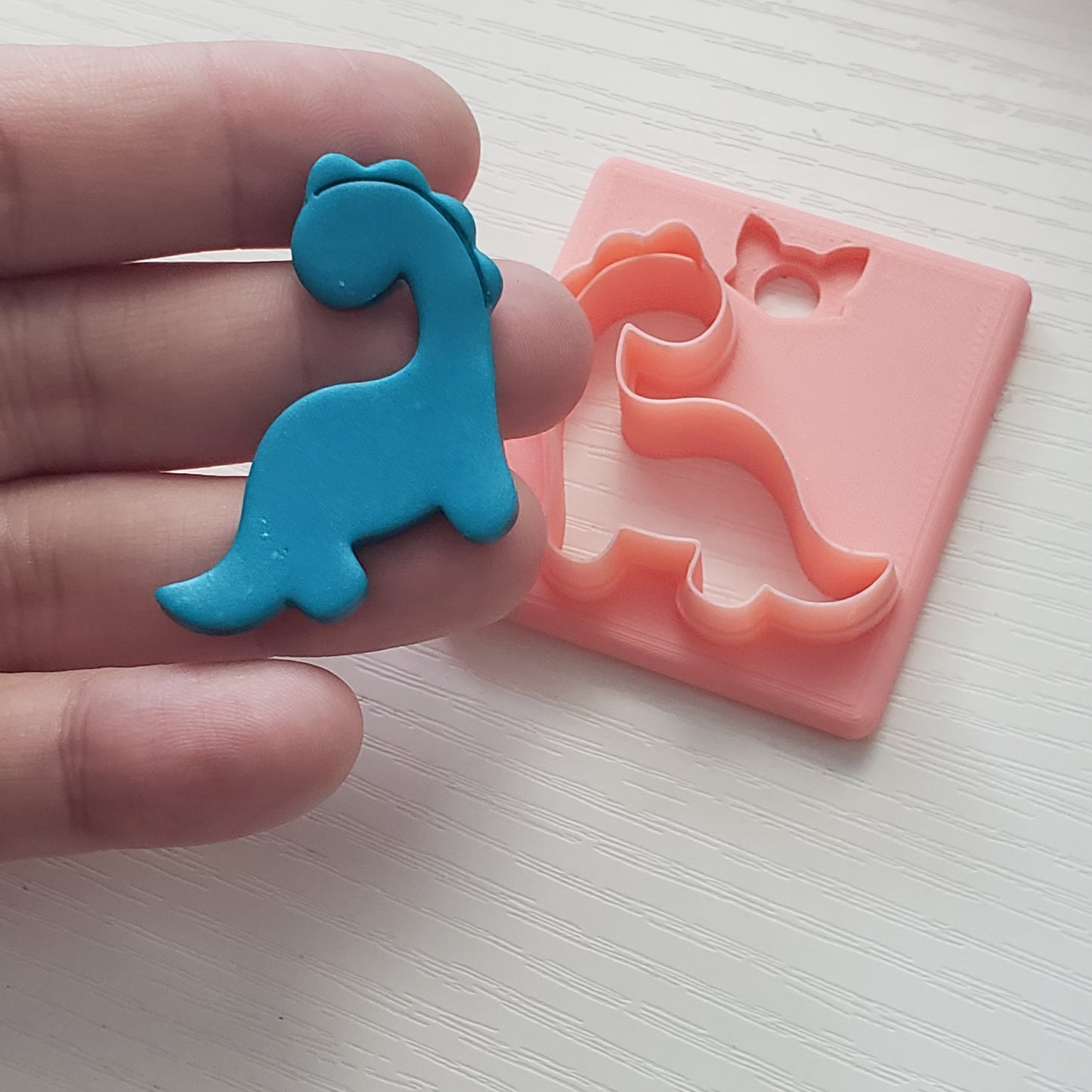 Cute Dino 1 Clay Cutter - STL AND 3MF Digital File Download **Commercial License Included**