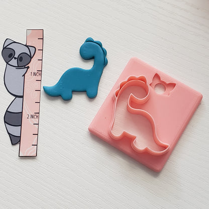 Cute Dino 1 Clay Cutter - STL AND 3MF Digital File Download **Commercial License Included**