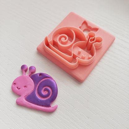 Snail Clay Cutter - STL AND 3MF Digital File Download **Commercial License Included**