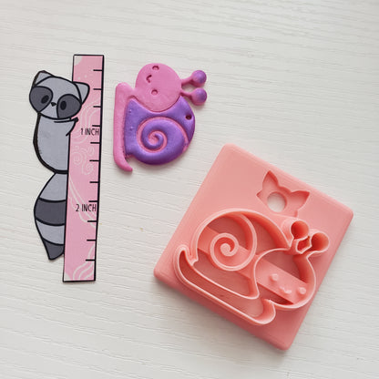 Snail Clay Cutter - STL AND 3MF Digital File Download **Commercial License Included**