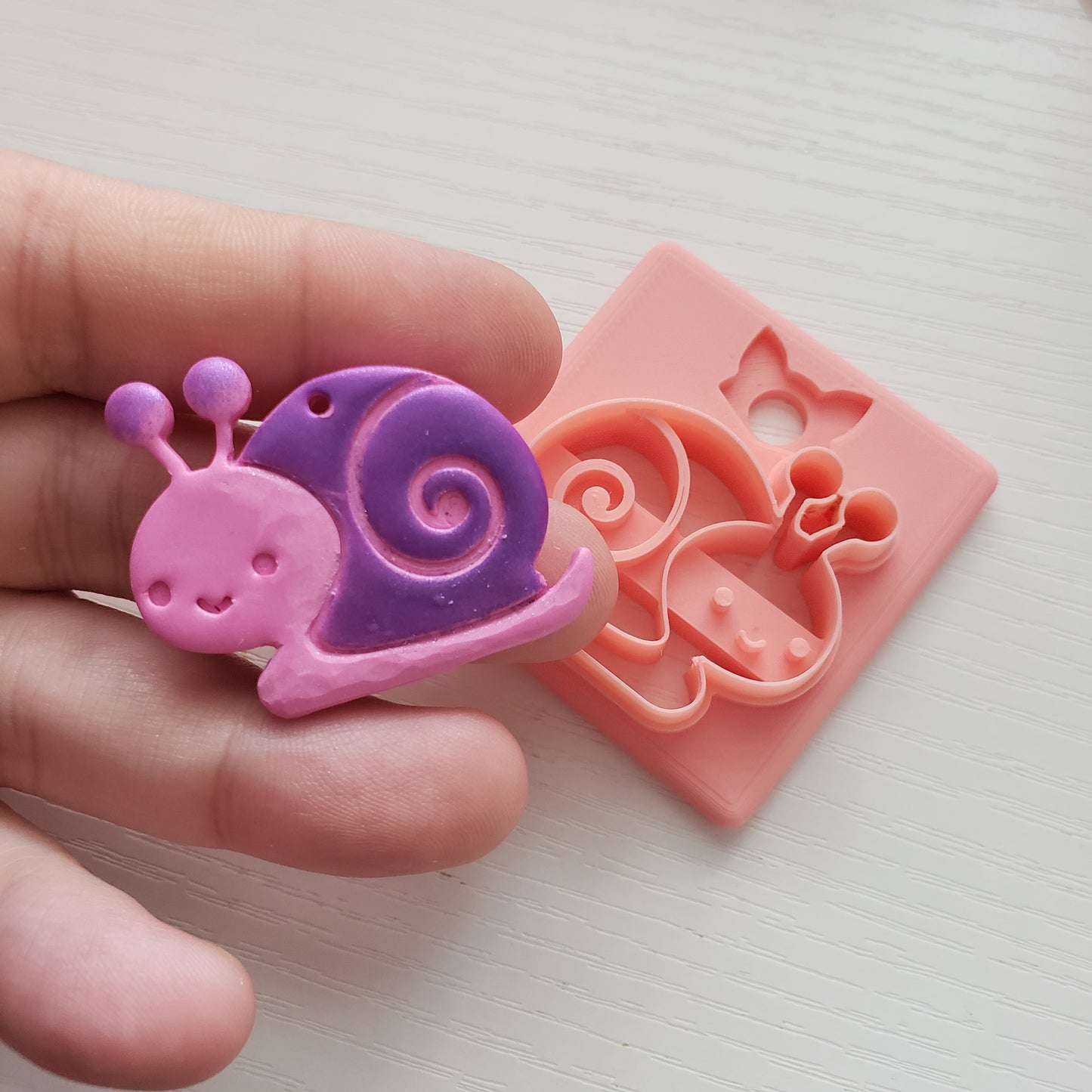 Snail Clay Cutter - STL AND 3MF Digital File Download **Commercial License Included**