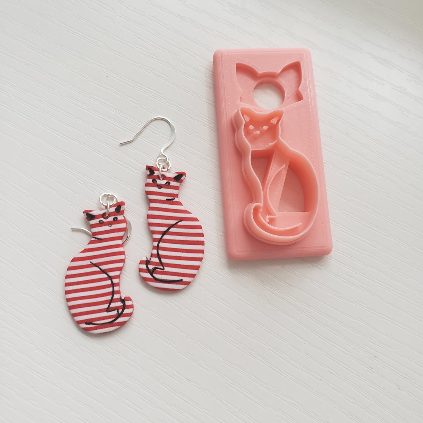 Sitting Cat Clay Cutter - STL AND 3MF Digital File Download **Commercial License Included**