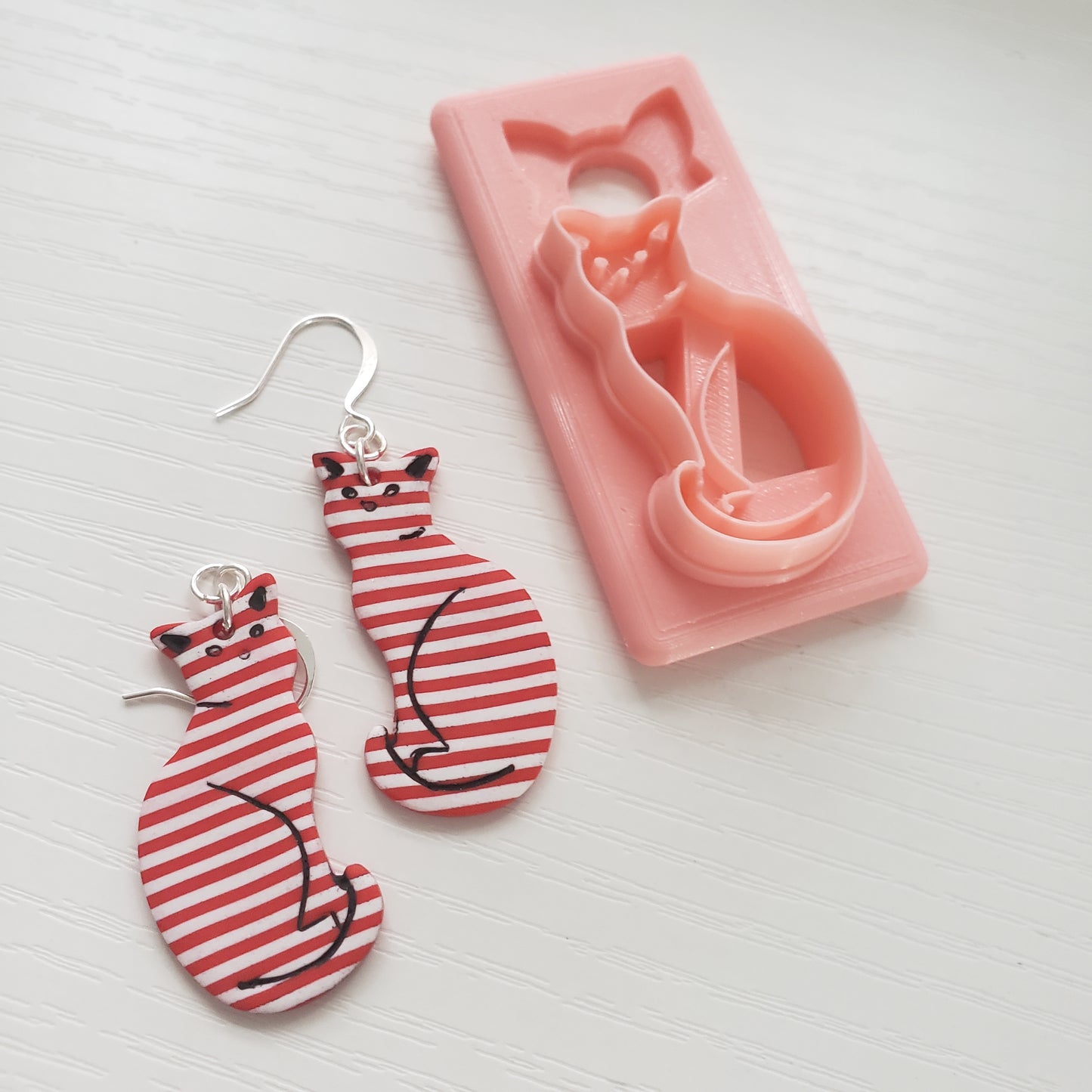 Sitting Cat Clay Cutter - STL AND 3MF Digital File Download **Commercial License Included**