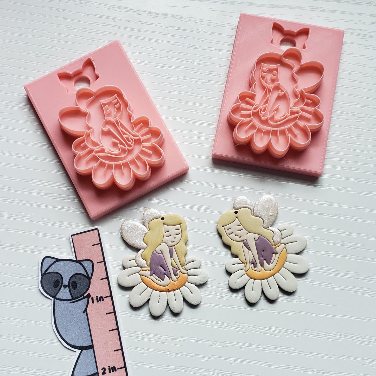 Fairy on a Flower Clay Cutter - STL AND 3MF Digital File Download **Commercial License Included**