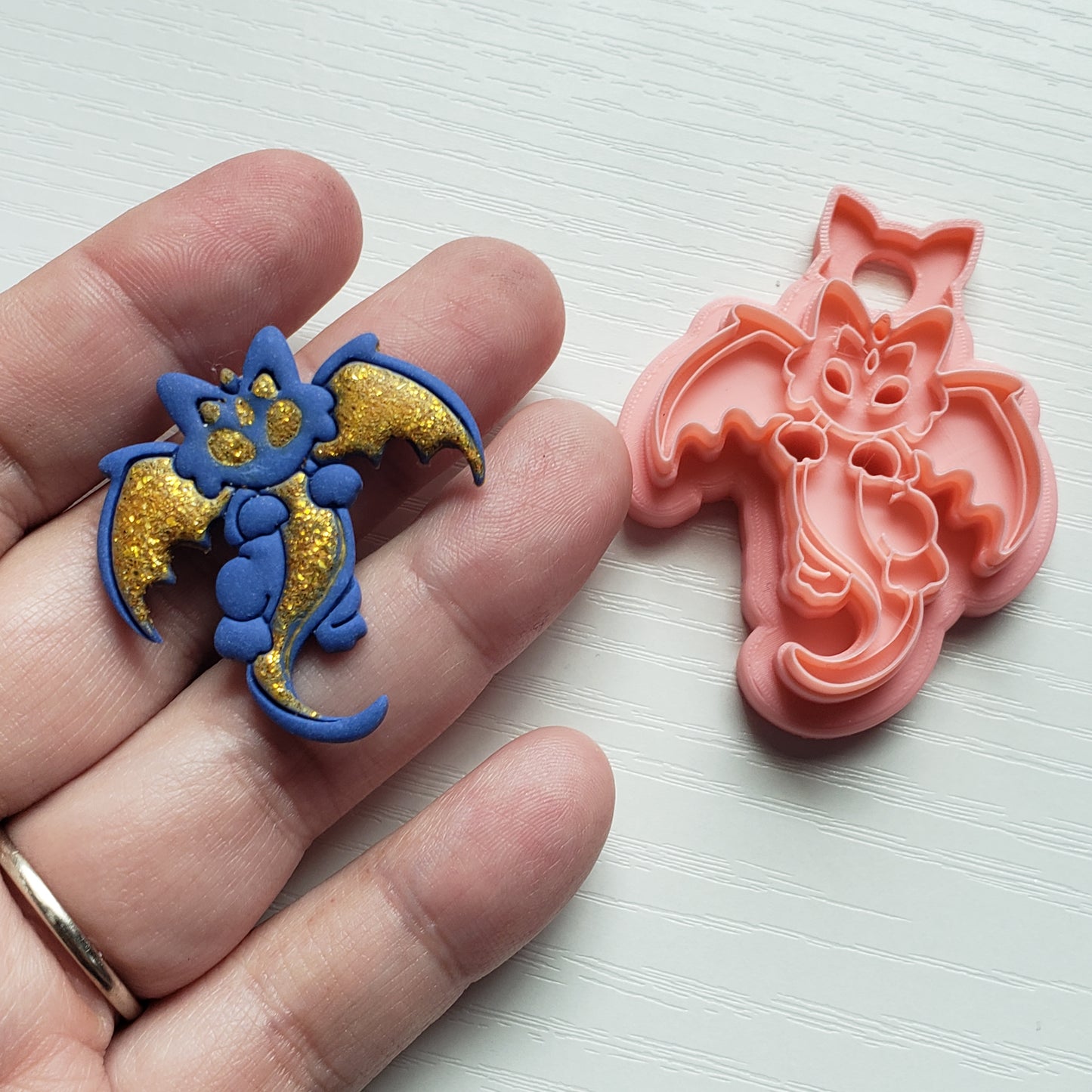 Front Facing Flying Dragon Clay Cutter - STL AND 3MF Digital File Download  **Commercial License Included**