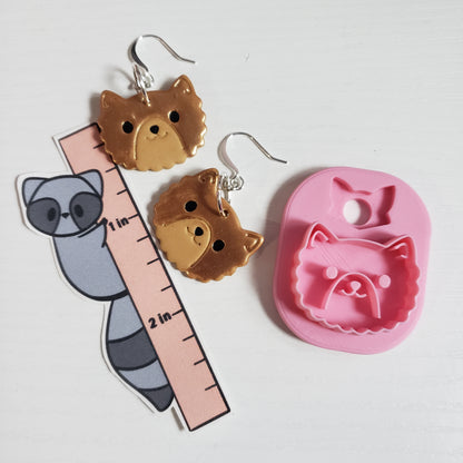 Fluffy Puffy Face Clay Cutter - STL AND 3MF Digital File Download **Commercial License Included**