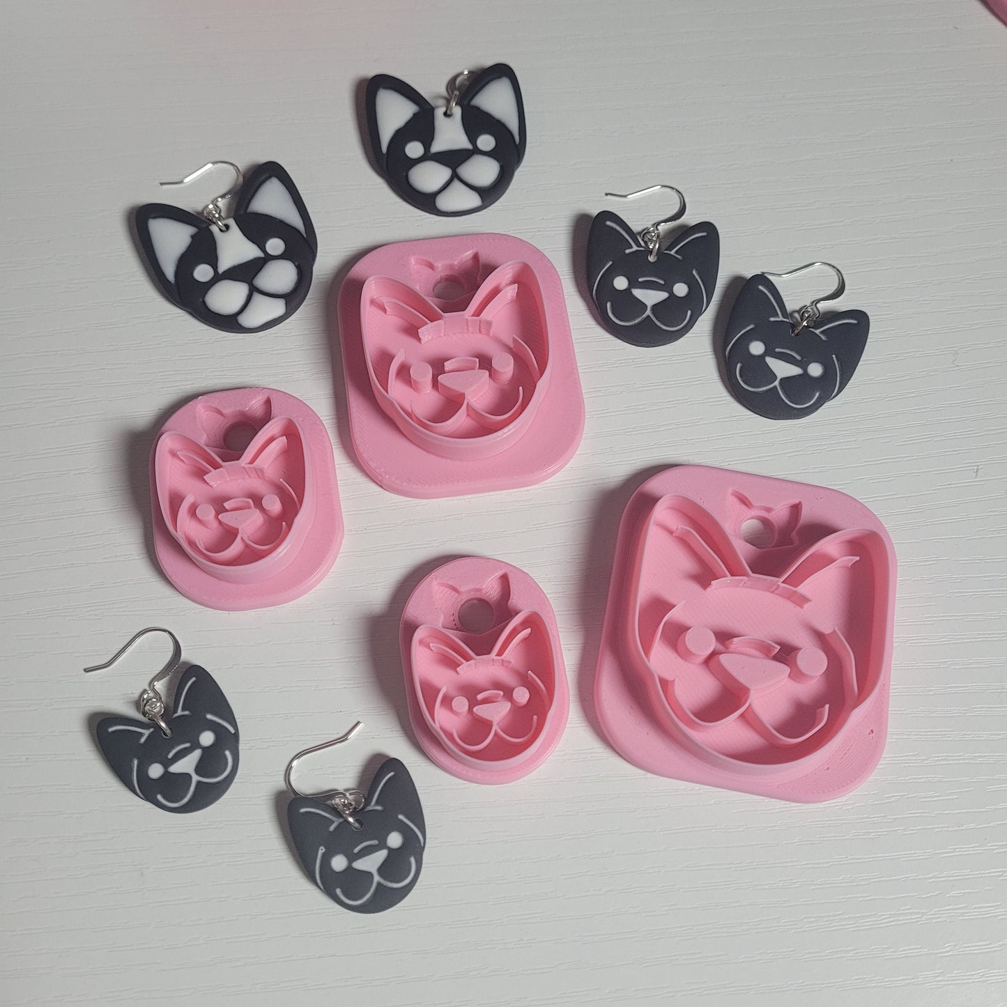 Boston Terrier Face Clay Cutter - STL AND 3MF Digital File Download **Commercial License Included**