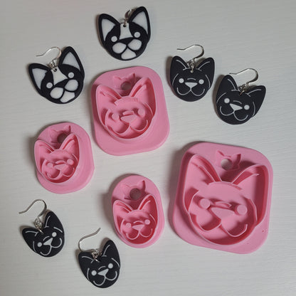 Boston Terrier Face Clay Cutter - STL AND 3MF Digital File Download **Commercial License Included**