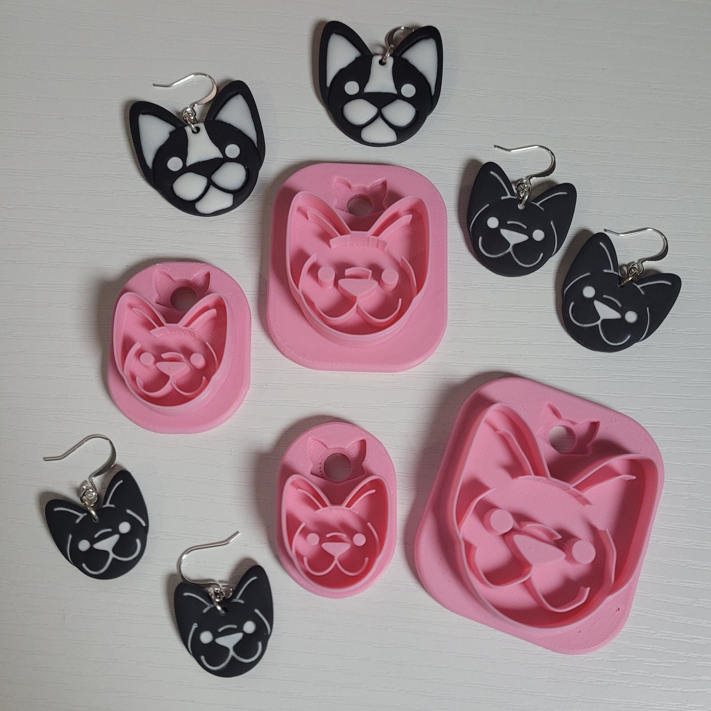 Boston Terrier Face Clay Cutter - STL AND 3MF Digital File Download **Commercial License Included**