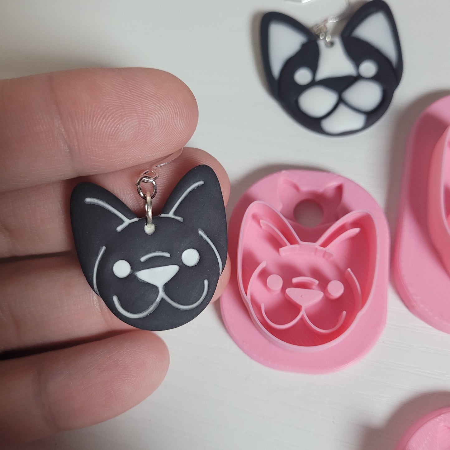 Boston Terrier Face Clay Cutter - STL AND 3MF Digital File Download **Commercial License Included**