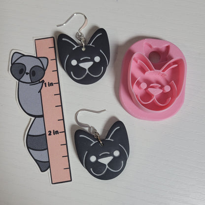 Boston Terrier Face Clay Cutter - STL AND 3MF Digital File Download **Commercial License Included**