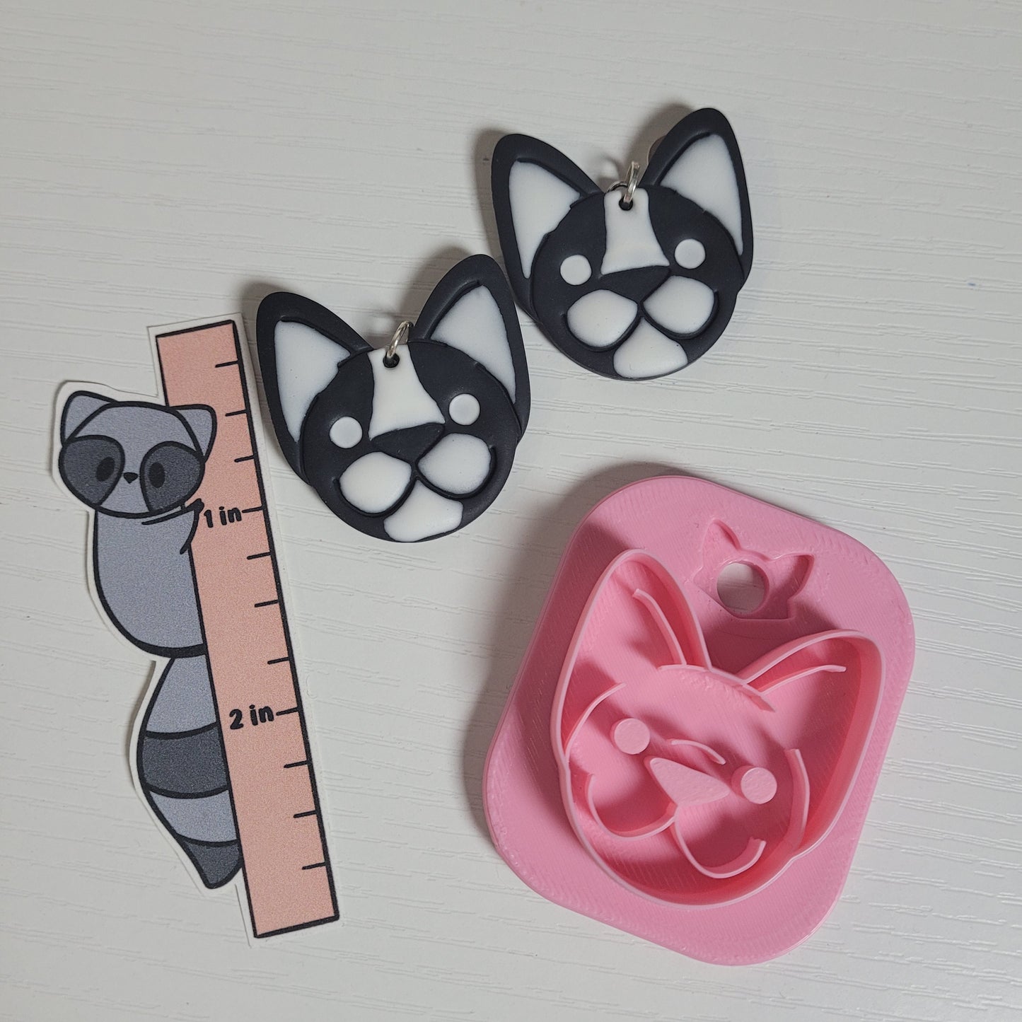 Boston Terrier Face Clay Cutter - STL AND 3MF Digital File Download **Commercial License Included**