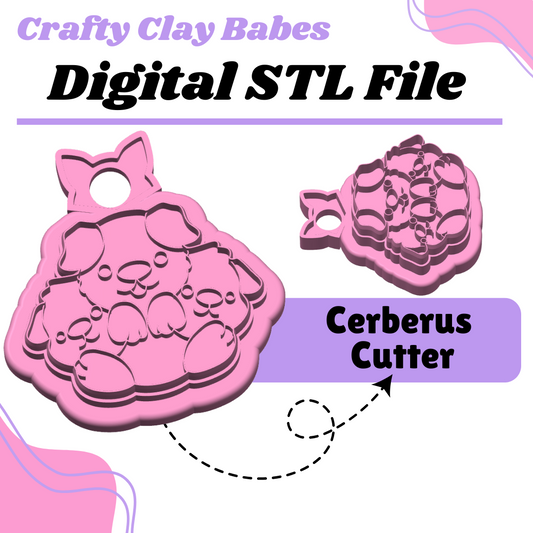 Cerberus Clay Cutter - STL AND 3MF Digital File Download **Commercial License Included**