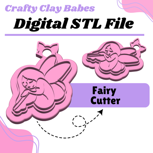 Fairy Clay Cutter - STL AND 3MF Digital File Download **Commercial License Included**
