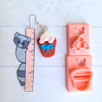 Bunny Butts and Pots Clay Cutter - STL AND 3MF Digital File Download **Commercial License Included**