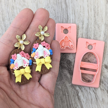 Bunny Butts and Pots Clay Cutter - STL AND 3MF Digital File Download **Commercial License Included**