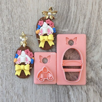 Bunny Butts and Pots Clay Cutter - STL AND 3MF Digital File Download **Commercial License Included**