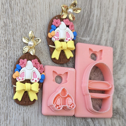 Bunny Butts and Pots Clay Cutter - STL AND 3MF Digital File Download **Commercial License Included**