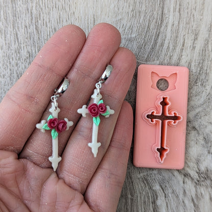 Ornate Cross Clay Cutter - STL AND 3MF Digital File Download **Commercial License Included**