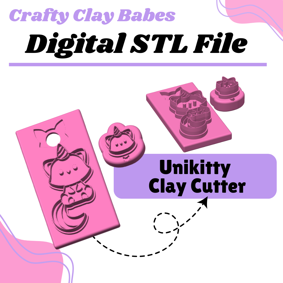 Unikitty Clay Cutter - STL AND 3MF Digital File Download **Commercial License Included**