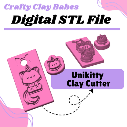 Unikitty Clay Cutter - STL AND 3MF Digital File Download **Commercial License Included**