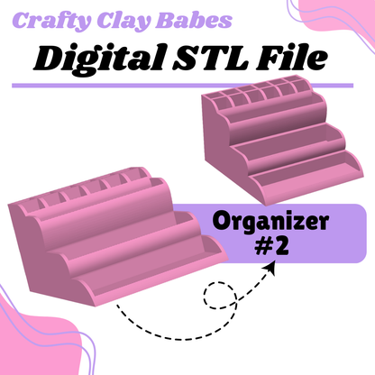 Organizer #2- STL AND 3MF Digital File Download **Commercial License Included**
