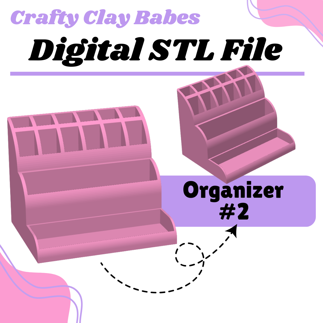 Organizer #1- STL AND 3MF Digital File Download **Commercial License Included**