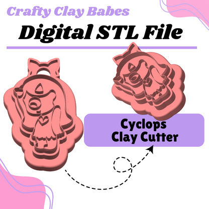 Cyclops Clay Cutter - STL AND 3MF Digital File Download **Commercial License Included**