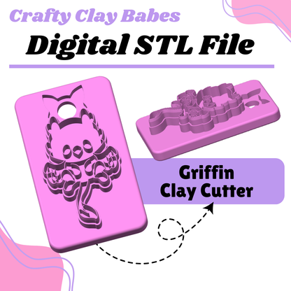 Griffin Clay Cutter - STL AND 3MF Digital File Download **Commercial License Included**