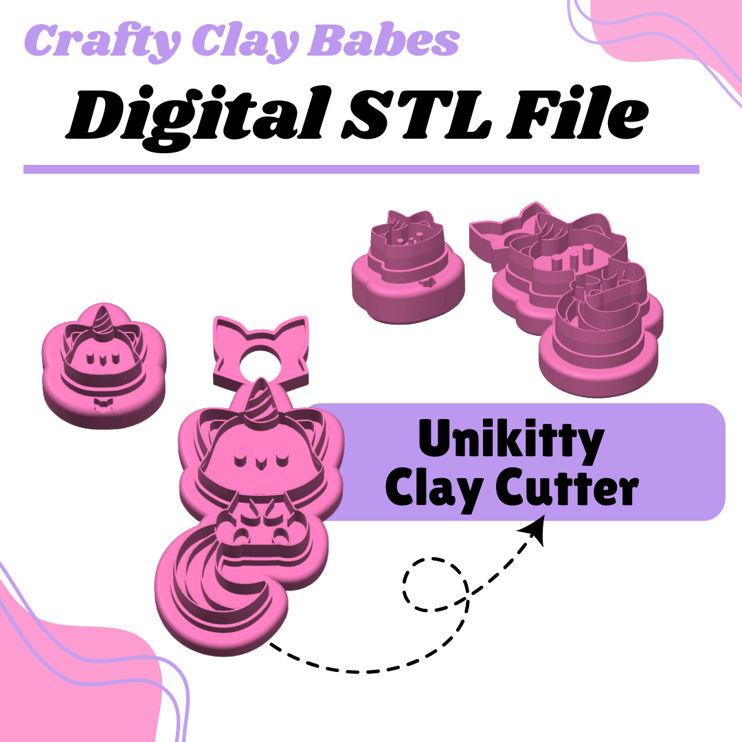 Unikitty Clay Cutter - STL AND 3MF Digital File Download **Commercial License Included**