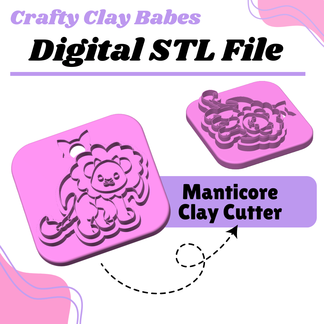 Manticore Clay Cutter - STL AND 3MF Digital File Download **Commercial License Included**
