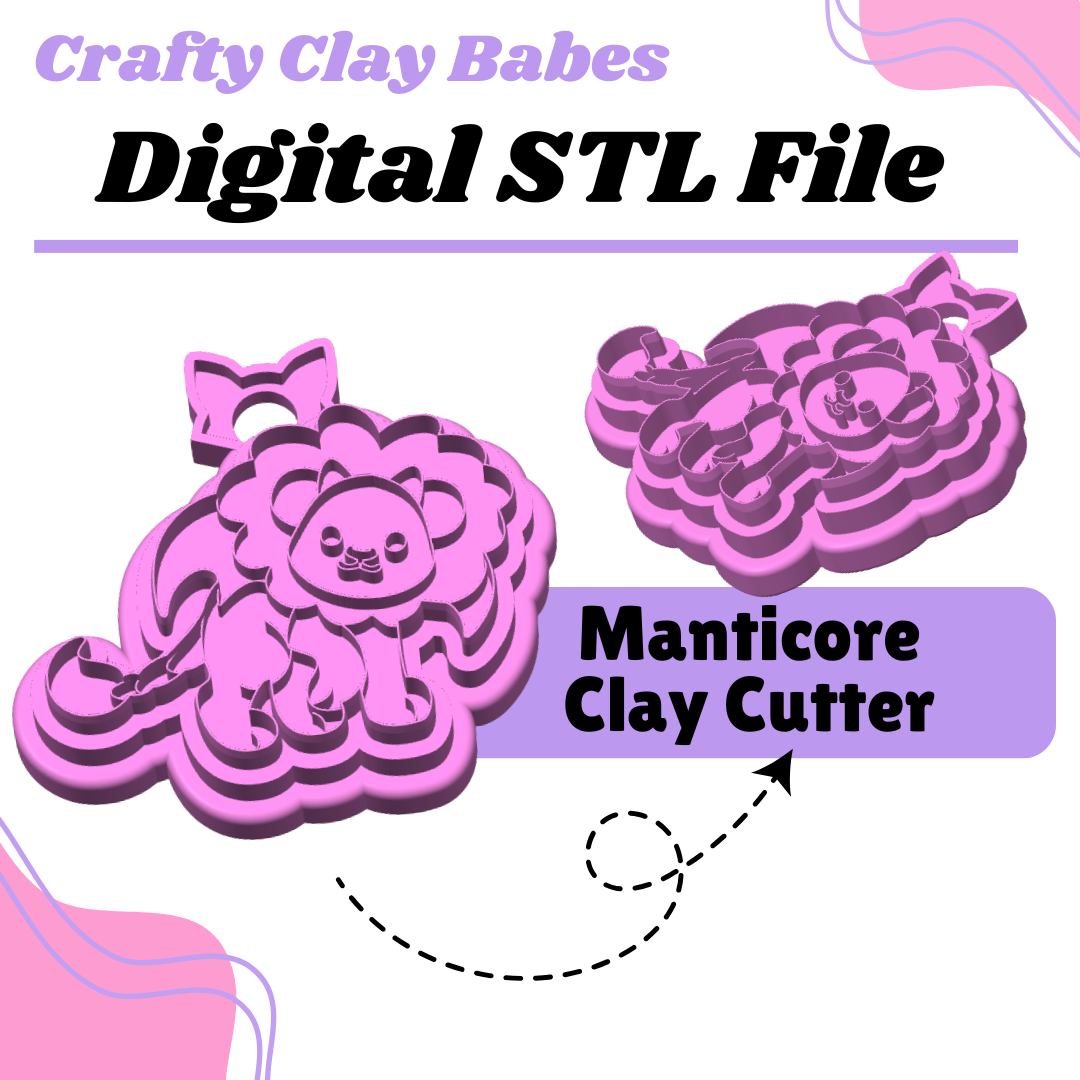 Manticore Clay Cutter - STL AND 3MF Digital File Download **Commercial License Included**