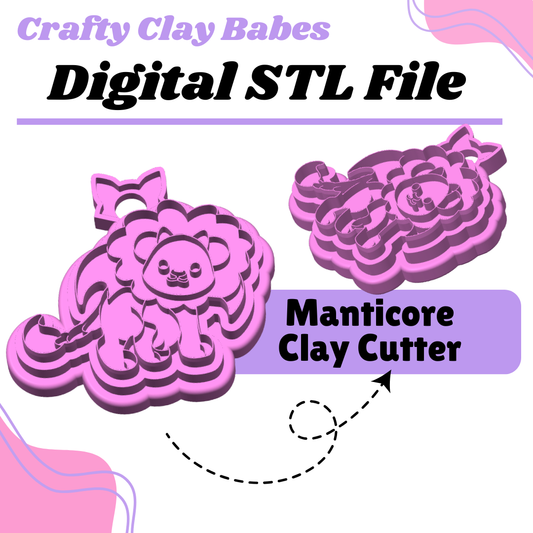 Manticore Clay Cutter - STL AND 3MF Digital File Download **Commercial License Included**
