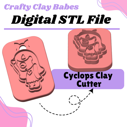 Cyclops Clay Cutter - STL AND 3MF Digital File Download **Commercial License Included**