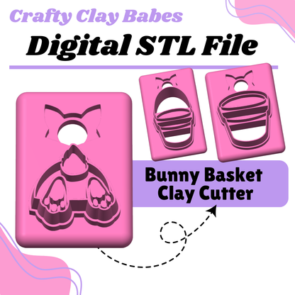 Bunny Butts and Pots Clay Cutter - STL AND 3MF Digital File Download **Commercial License Included**