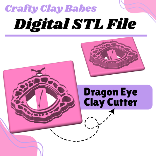 Dragon Eye Clay Cutter - STL AND 3MF Digital File Download **Commercial License Included**