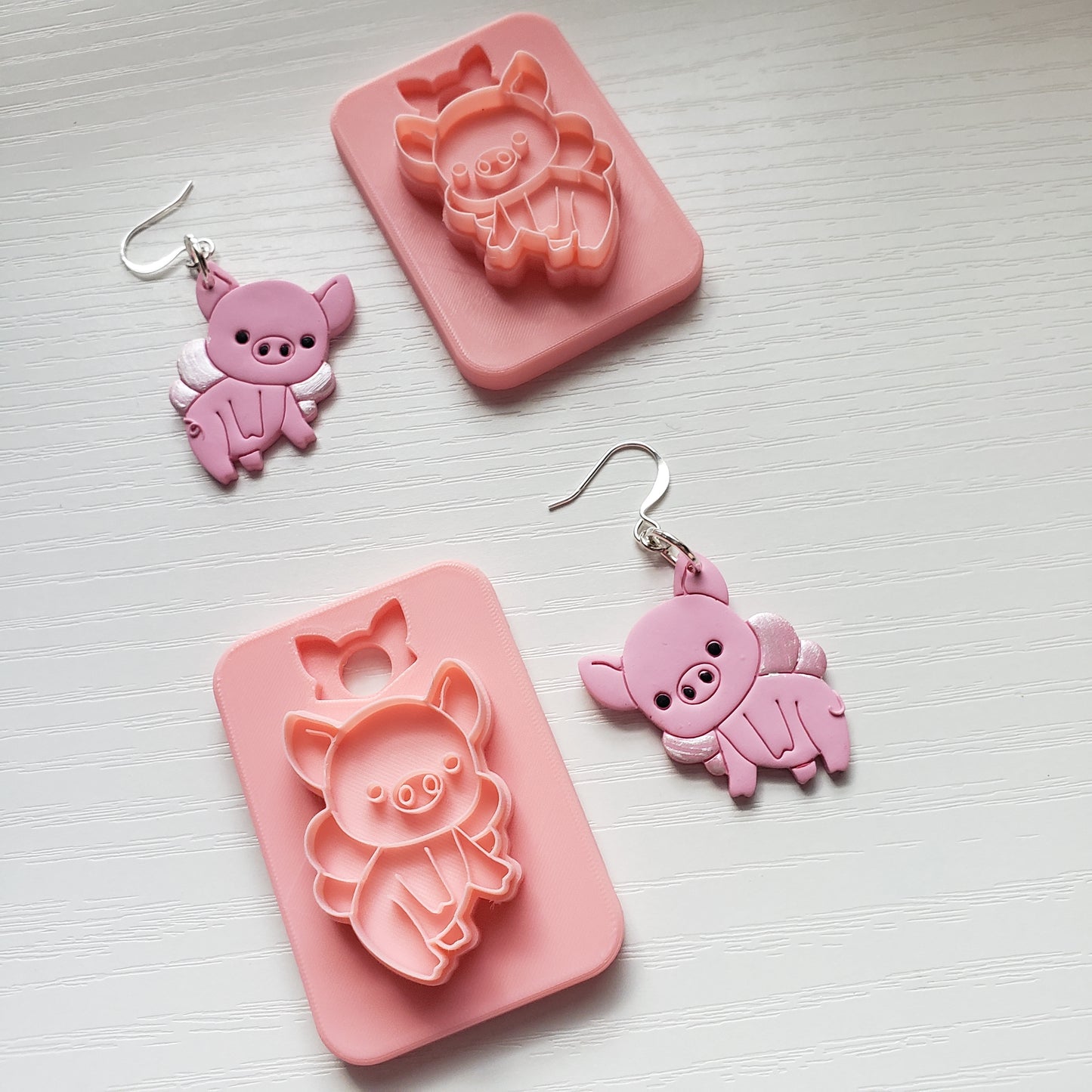 Fairy Pig Clay Cutter - STL AND 3MF Digital File Download **Commercial License Included**