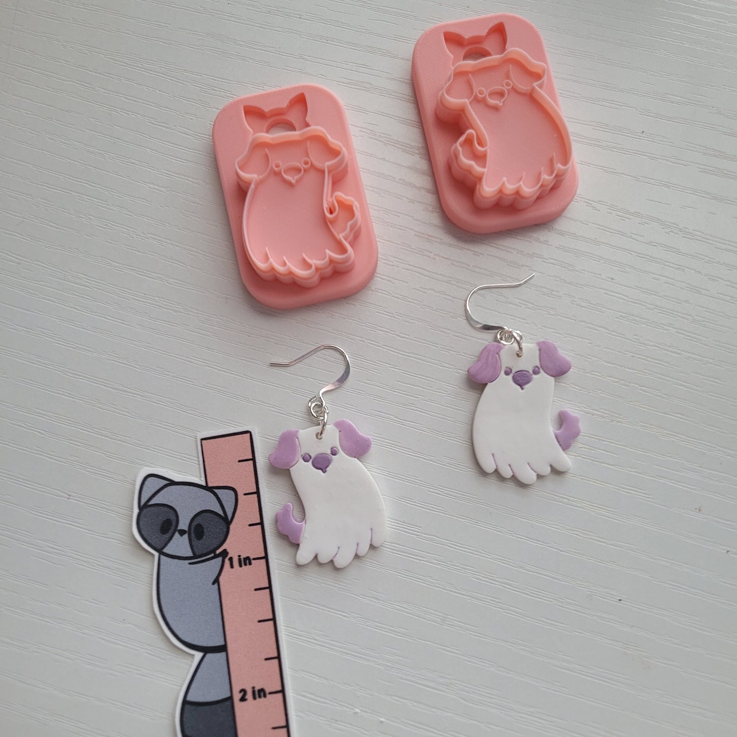 Ghost Puppy Polymer Clay Cutter - STL AND 3MF Digital File Download  **Commercial License Included**