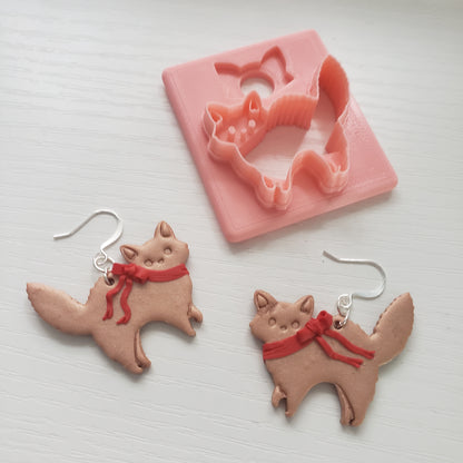 Scaredy Cat Clay Cutter - STL AND 3MF Digital File Download **Commercial License Included**