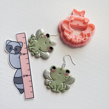 Fairy Frog Clay Cutter - STL AND 3MF Digital File Download **Commercial License Included**
