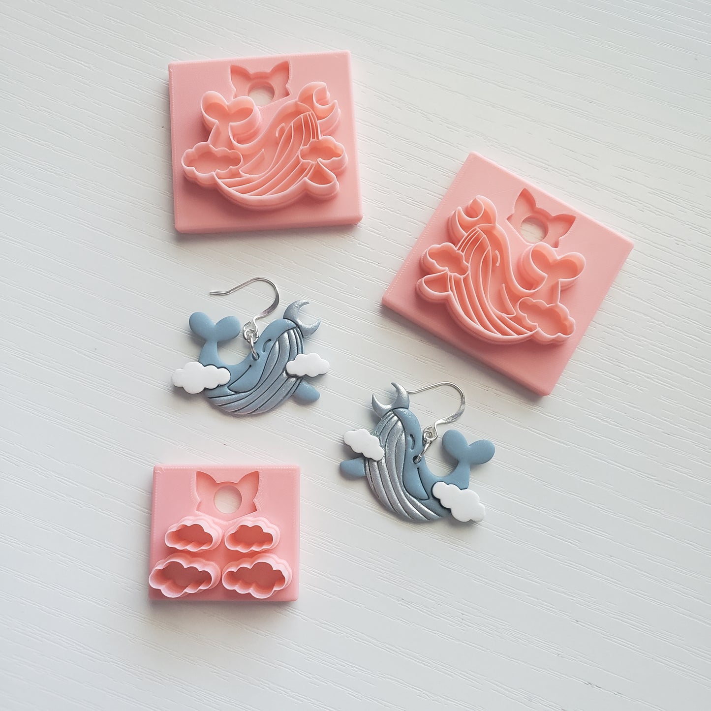 Small Sky Whale Clay Cutter - STL AND 3MF Digital File Download **Commercial License Included**